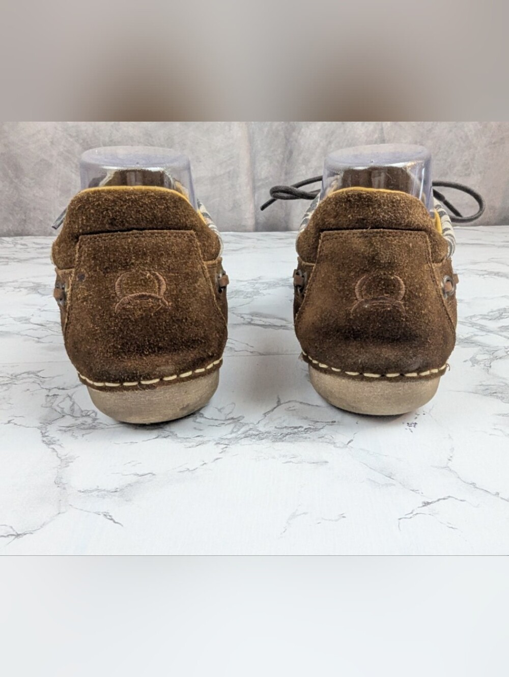 Cinch Women's Leopard Print Driving Moccasins Suede Loafers Size 8.5B CCW3016 - Picture 6 of 14